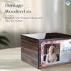 GetUrns Heritage Adult Photo Hummingbird Cremation Urn for Human Ashes I Espresso Wood Funeral Urns for Male and Female I 213lbs view 2
