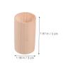 LIFKOME Mini Wood Display Stand 4pcs Cylindrical Wooden Base for Bottles view 2