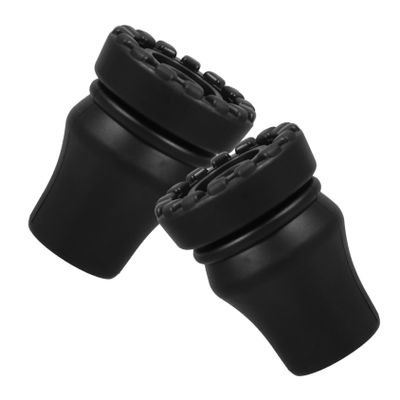 minkissy 2pcs Heavy Duty Non-Slip Cane Tips for 22mm Walking Sticks Replacement Rubber Feet for Stability and and Hiking