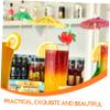 ABOOFAN Dining Table Layout Props Fruits Dessert Picks Novelty Straws Cocktail Umbrellas for Parties Events view 3