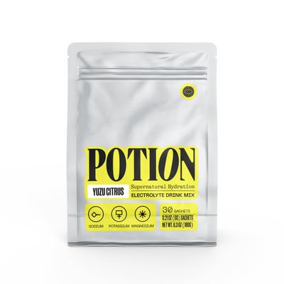 Potion Supernatural Hydration Electrolyte Drink Mix for Rapid Rehydration | Sugar-Free, Vegan, Caffeine-Free | Yuzu Citrus 30 Servings