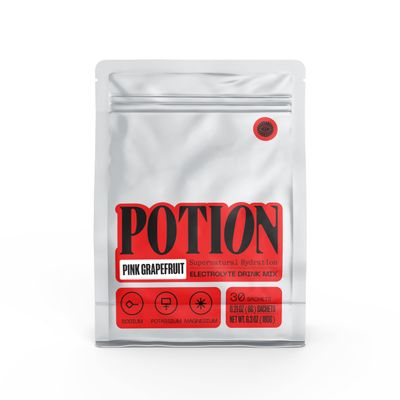 Potion Supernatural Hydration Electrolyte Drink Mix for Rapid Rehydration | Sugar-Free, Vegan, Caffeine-Free | Pink Grapefruit 30 Servings