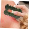 minkissy Natural Jade Gua Sha Massage Comb 2-in-1 Body and Scalp Massager Tool Smooth Jade Design for Relaxation and Skin Care for Skin Types view 4