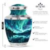 Jagasy Aurora Large Urns for Human Ashes Adult Parents - Cremation Small Urns for Home Decor - Keepsake for Human Ashes - 1 Large & 4 Small view 2