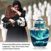 Jagasy Aurora Large Urns for Human Ashes Adult Parents - Cremation Small Urns for Home Decor - Keepsake for Human Ashes - 1 Large & 4 Small view 3