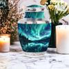 Jagasy Aurora Large Urns for Human Ashes Adult Parents - Cremation Small Urns for Home Decor - Keepsake for Human Ashes - 1 Large & 4 Small view 4