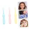 COLLBATH 3PCS Kids Cartoon Hippo Toothbrush Set Soft Bristles for Gentle Cleaning Fun Animal Design for Children for Daily Oral Care view 3