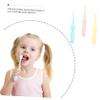 COLLBATH 3PCS Kids Cartoon Hippo Toothbrush Set Soft Bristles for Gentle Cleaning Fun Animal Design for Children for Daily Oral Care view 4
