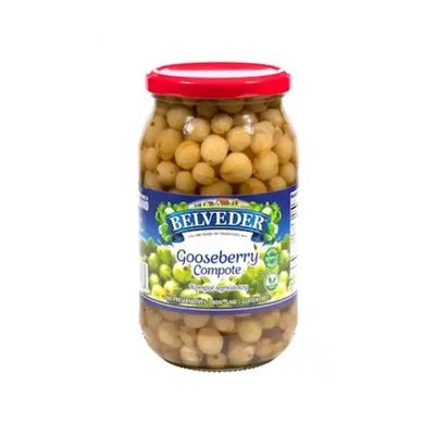 Belveder Compote, No Preservatives Added, Non-GMO, Gluten Free and Vegan 31.74 Oz Pack of 1 (Gooseberry Compote)