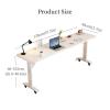 Bedtable, Over The Bed Table with Wheels Overbed Table Mobile Desk with Wheels Computer Desk for Bed Adjustable Height view 2