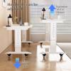 Bedtable, Over The Bed Table with Wheels Overbed Table Mobile Desk with Wheels Computer Desk for Bed Adjustable Height view 3
