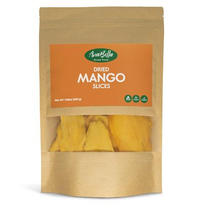 ANABELLA Dried Food Fruits 100% Natural Real Fruit |Cinnamon | NO Sugar Added | Gluten Free | Healthy Snacking | Smoothies Cocktails & Drinks| Perfect Bite Size (7.06 oz, Mango Slices)