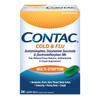 Contac Cold & Flu Medicine, Powerful, Multi-Symptom Relief for Pain, Fever, Sore Throat, Body Aches, Sneezing, Runny Nose & Cough, Flu & Cold Medicine for Adults and Kids 12+, 24 Count Liquid Gels view 1