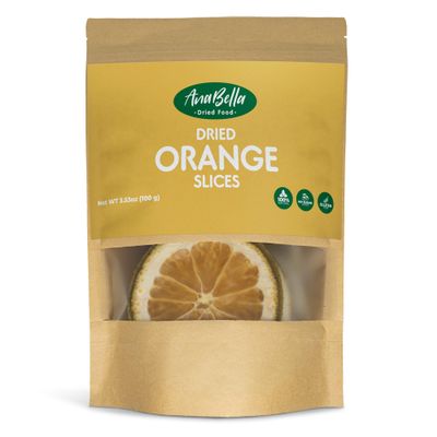 ANABELLA Dried Food Fruits 100% Natural Real Fruit |Cinnamon | NO Sugar Added | Gluten Free | Healthy Snacking | Smoothies Cocktails & Drinks| Perfect Bite Size (3.53 oz, Orange Slices)