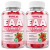 YUULAI Pack of 2 EAA Gummies Essential Amino Acids - All 9 Essential Aminos (EAA) and All Branched-Chain Aminos (BCAAs) for Muscle Recovery, Energy Support, Strawberry Flavor, 120 Count view 1
