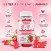 YUULAI Pack of 2 EAA Gummies Essential Amino Acids - All 9 Essential Aminos (EAA) and All Branched-Chain Aminos (BCAAs) for Muscle Recovery, Energy Support, Strawberry Flavor, 120 Count view 3