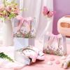 Kolldenn 25 Pcs Butterfly Gift Bags Bulk 5.5 x 2.4 x 4.7 Inches Butterfly Party Favors Bags with Handles and Pink Ribbon Bow for Wedding Birthday Baby Shower Bridal Shower Party Favors view 4