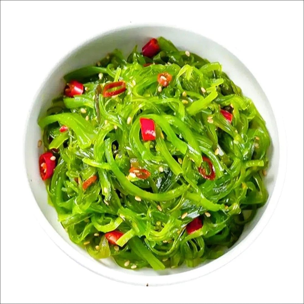 Instant Seaweed Salad, Sweet and Sour Seaweed Shreds,Pickled Skirt Vegetables,Cold Salad Side Dishes 100g/bag,Spicy Pickled Vegetables,Delicious Kimchi,Cold Dishes,Casual Snacks (Seaweed silk,4 bag)