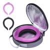 2PCS. Neck Cooler Ice Ring with Insulated Bag. Wearable Head Shoulder Cooling Tube for Hot Weather, Gel Ice Collar for Outdoor Workers, Sports. Reusable Cool Wraps, (Rose+Black) view 1