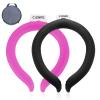 2PCS. Neck Cooler Ice Ring with Insulated Bag. Wearable Head Shoulder Cooling Tube for Hot Weather, Gel Ice Collar for Outdoor Workers, Sports. Reusable Cool Wraps, (Rose+Black) view 2