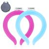 2PCS PCM Neck Cooling Tube with Insulated Bag, Reusable Ice Ring Neck Cooler Wrap, Wearable Cooling Neck Ring for Hot Weather Outdoor Work, TPU Freezable Collar (Rose+Blue) view 2
