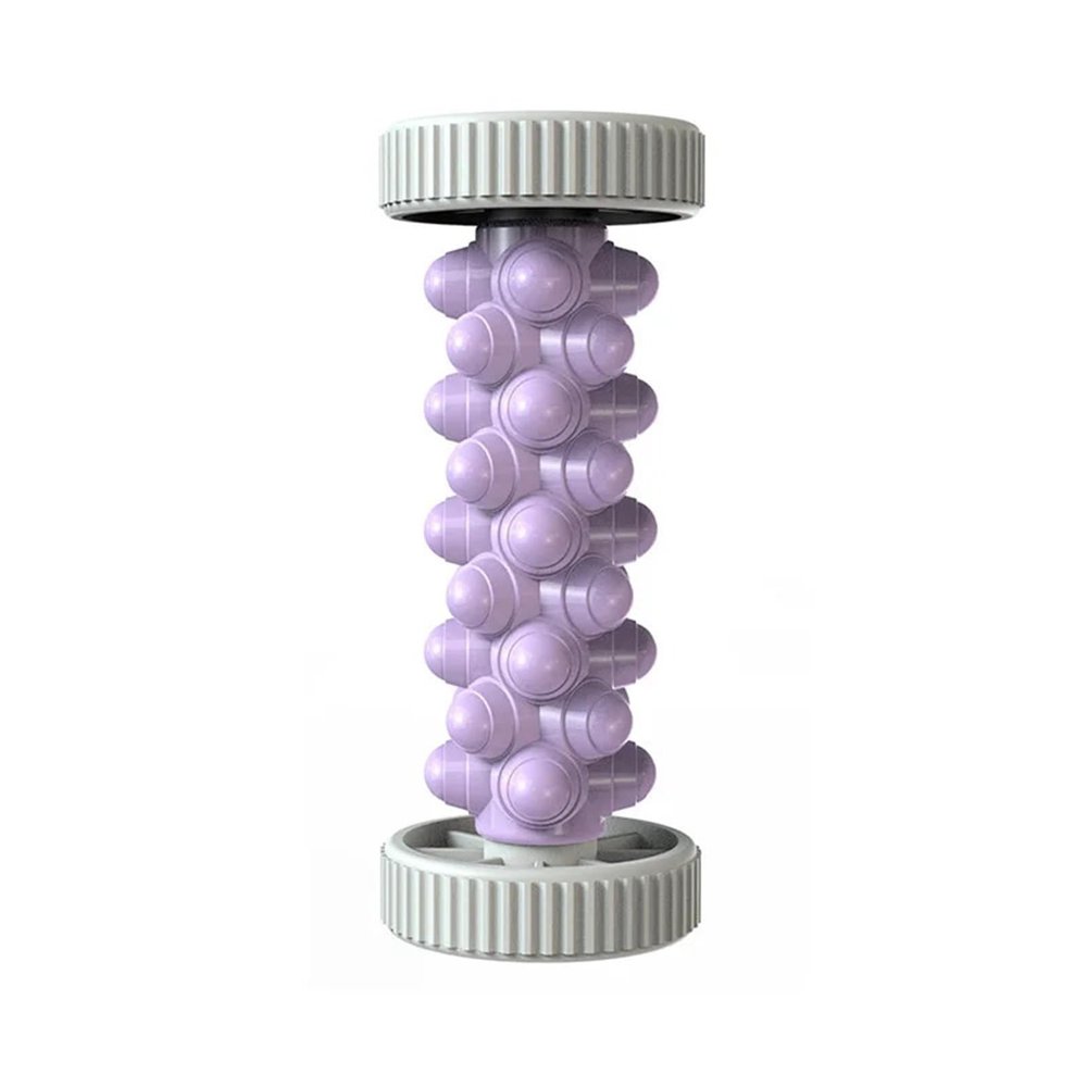Foot Massager Yoga Massage Plantar Fascia Roller Fitness Muscle Relaxation Rolling Plastic Manual Foot Massager(Purple)