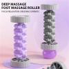Foot Massager Yoga Massage Plantar Fascia Roller Fitness Muscle Relaxation Rolling Plastic Manual Foot Massager(Purple) view 3