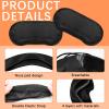 20 Pcs Eye Mask Sleep Masks Bulk Blindfolds for Party Games with Nose Pad and Adjustable Strap for Women Men 4 Layers Black Blind fold Sleeping Mask for Team Building Game view 3