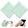 2-Pack Premium Microfiber Cleaning Cloths (10x8") - High-Density Ultra Soft Mint Green Cloths for Glasses, Phone Screens, Lenses, Scratch-Free & Lint-Free view 1