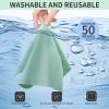 2-Pack Premium Microfiber Cleaning Cloths (10x8") - High-Density Ultra Soft Mint Green Cloths for Glasses, Phone Screens, Lenses, Scratch-Free & Lint-Free view 4