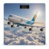 Airplane Scale for Body Weight Highly Accurate Digital Bathroom Body Scale Digital Body Weight Scale Tempered Glass LCD Display Batteries and Tape Measure view 1