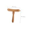 FRCOLOR Gua Sha Stick Massage Hammer Natural Scrapping Tool Multifunctional Massage Board for Legs Feet Back view 2