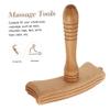 FRCOLOR Gua Sha Stick Massage Hammer Natural Scrapping Tool Multifunctional Massage Board for Legs Feet Back view 3