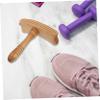 FRCOLOR Gua Sha Stick Massage Hammer Natural Scrapping Tool Multifunctional Massage Board for Legs Feet Back view 4