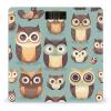 Animal Cartoon Owls Cute Scale for Body Weight Highly Accurate Digital Bathroom Body Scale Digital Body Weight Scale Tempered Glass LCD Display Batteries and Tape Measure view 1