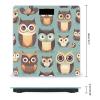 Animal Cartoon Owls Cute Scale for Body Weight Highly Accurate Digital Bathroom Body Scale Digital Body Weight Scale Tempered Glass LCD Display Batteries and Tape Measure view 2