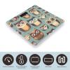 Animal Cartoon Owls Cute Scale for Body Weight Highly Accurate Digital Bathroom Body Scale Digital Body Weight Scale Tempered Glass LCD Display Batteries and Tape Measure view 3