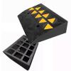 QICBYING Rubber Threshold Ramps - Heavy Duty Wheelchair RampRise Threshold Ramp for Wheelchair Mobility Scooters Stairs, Non Slip Driveway Curb Ramp, Load 600 Lbs(50x28x7.7cm) view 1