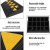 QICBYING Rubber Threshold Ramps - Heavy Duty Wheelchair RampRise Threshold Ramp for Wheelchair Mobility Scooters Stairs, Non Slip Driveway Curb Ramp, Load 600 Lbs(50x28x7.7cm) view 3