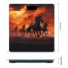 Horses Red Glowing Clouds Scale for Body Weight Highly Accurate Digital Bathroom Body Scale Digital Body Weight Scale Tempered Glass LCD Display Batteries and Tape Measure view 2