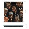 African Ritual Ethnic Tribal Scale for Body Weight Highly Accurate Digital Bathroom Body Scale Digital Body Weight Scale Tempered Glass LCD Display Batteries and Tape Measure view 2
