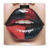 Red and Black Lips Scale for Body Weight Highly Accurate Digital Bathroom Body Scale Digital Body Weight Scale Tempered Glass LCD Display Batteries and Tape Measure view 1