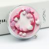Heart Shape Medicine Pill Case, 3 Compartment Round Pill Box, Portable Decorative Medicine Organizer for Pocket Or Purse Vitamin Organize view 4
