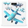 Airplane Scale for Body Weight Highly Accurate Digital Bathroom Body Scale Digital Body Weight Scale Tempered Glass LCD Display Batteries and Tape Measure view 1