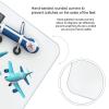 Airplane Scale for Body Weight Highly Accurate Digital Bathroom Body Scale Digital Body Weight Scale Tempered Glass LCD Display Batteries and Tape Measure view 4