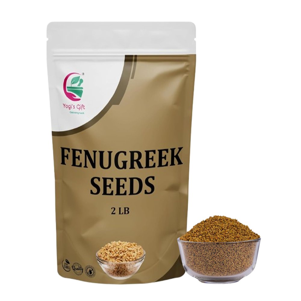 Fenugreek Seeds 2 LB, 100% Pure & Natural, Perfect for Cooking, Herbal Uses and Overall Wellness, 2 LB Bulk Pack - By Yogis Gift