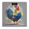 Art Colorful Chicken Scale for Body Weight Highly Accurate Digital Bathroom Body Scale Digital Body Weight Scale Tempered Glass LCD Display Batteries and Tape Measure view 1