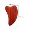 TOVINANNA 2pcs Heart Shaped Scraping Board Gua Sha Tool for Face Body Massage Portable Wood Scraping Massager view 2