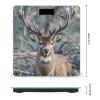 Antlers Scale for Body Weight Highly Accurate Digital Bathroom Body Scale Digital Body Weight Scale Tempered Glass LCD Display Batteries and Tape Measure view 2