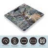 Antlers Scale for Body Weight Highly Accurate Digital Bathroom Body Scale Digital Body Weight Scale Tempered Glass LCD Display Batteries and Tape Measure view 3